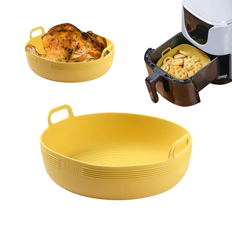 Cestello In Silicone Per Friggitrice Ad Aria Quadrata 5L 5,5L + Spruzzatore Olio - Accessori Per Cosori, Phillips, Cecotec - Facile Da Pulire