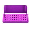 Aluminium Disinfection Box Case Dental Bur Burs Block Holder Autoclavable Dentist Tool Purple