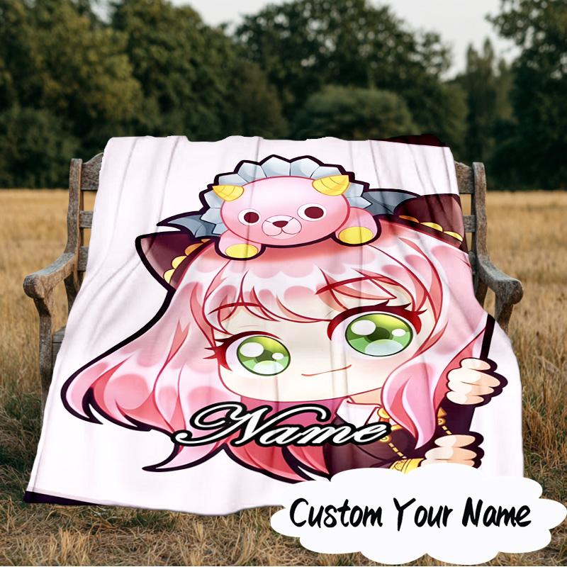 Custom Name Spy Fan Family Adventure Blanket Ideal Bedding Blanket Perfect for Travel, Camping, Living Rooms, Offices, Sofas, Fan Christmas Gift