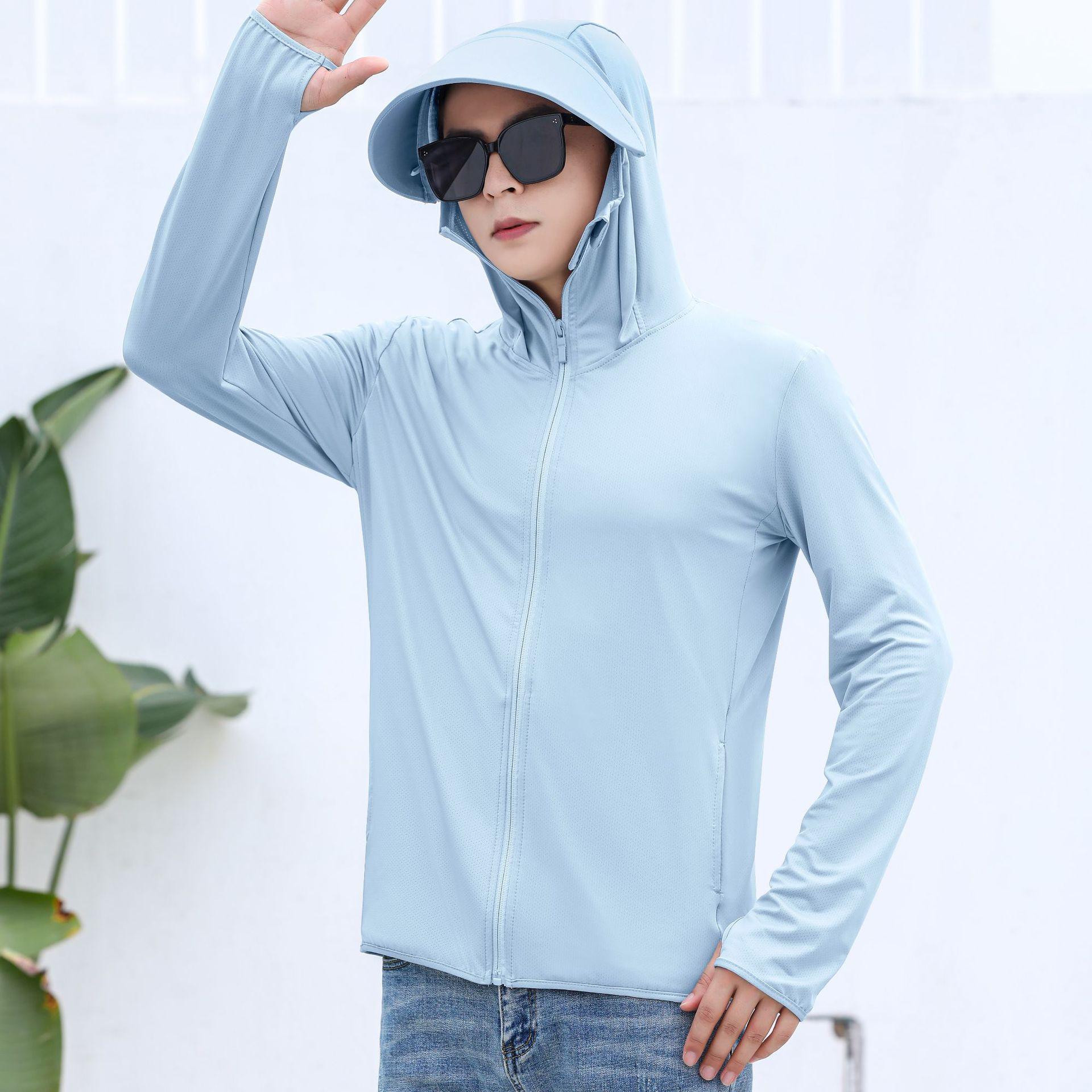 

Мужская повседневная куртка с УФ-капюшоном и защитой от солнца большого размера, куртка для походов и рыбалки на открытом воздухе XS