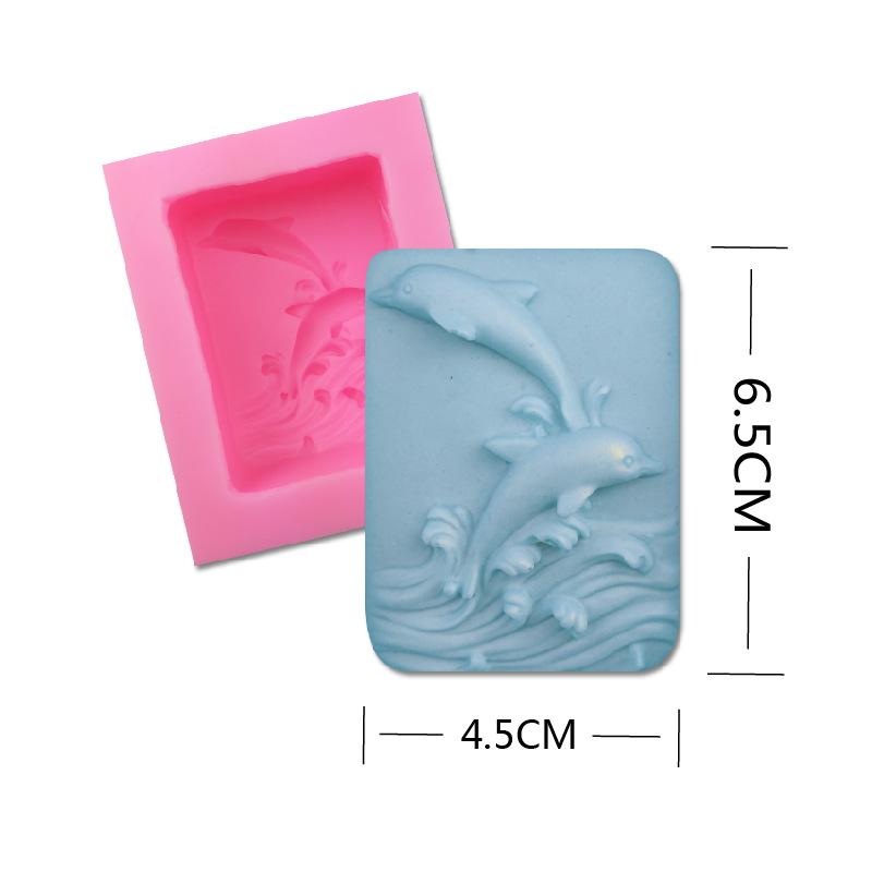 

1шт 3D серфинг дельфин рельефная силиконовая форма DIY мыловарение принадлежности набор смоляная помадка S торт мыло формы