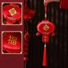 Red New Year Hanging Ornaments Traditional Spring Festival Tassel Pendant  Party