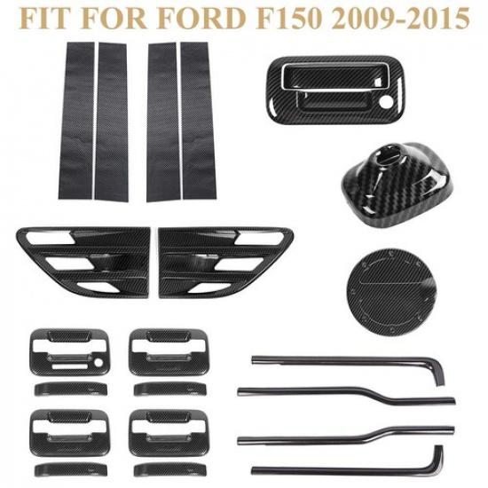 Carbon Fiber Exterior Trim Cover Full Kit For Ford F150 Raptor 09-14Accessories