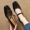 Fashion Mary Janes Elegant Dress Women Mid Heels Shoes 2025 New Style Fashion Buckle Strap Pumps Versatile Soft Women Shoes