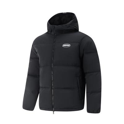 Badfive Water-Resistant Comfortable Casual Minimalist Hooded Warm Versatile Zipper Short Loose Winter Down Jacket Men Outerwear AYMV799-1