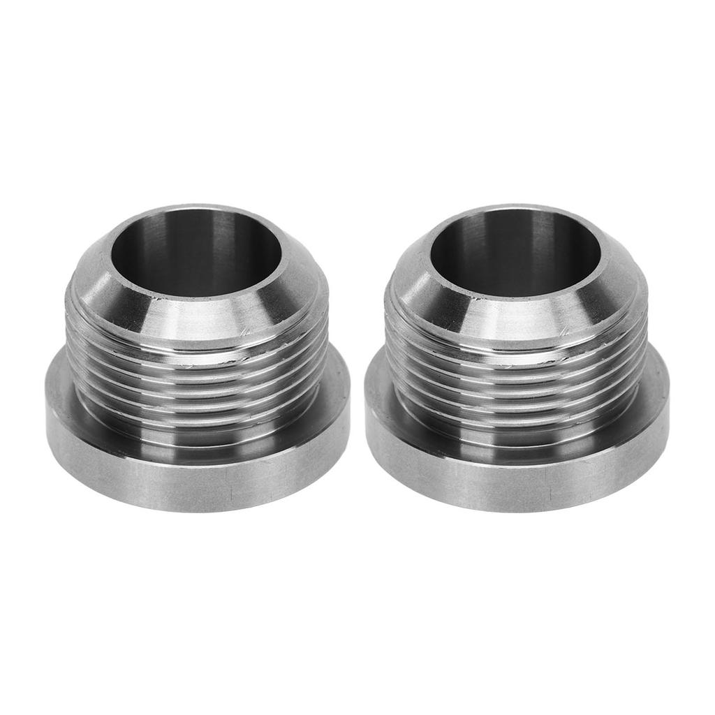 2Pcs Male Weld On Bung AN16 Stainless Steel Weldable Fitting for Fuel Oil Coolant Fluid Turbo Drain Catch Can