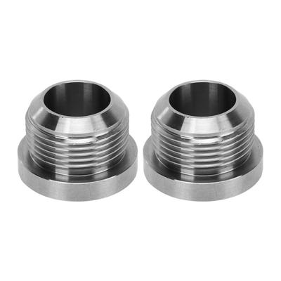 2 Stück Männlicher Anschweißstutzen AN16 Edelstahl Schweißanschluss für Kraftstoff Öl Kühlmittel Flüssigkeit Turboablauf Auffangbehälter