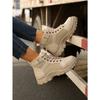 New Plus Size Women's Shoes Martin Boots Women's 2025 New Winter Platform Versatile British Style High Top
