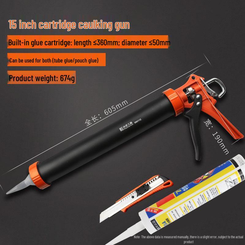 Glass Glue Gun - Silicone Caulking and Sealant Tool for Home Use