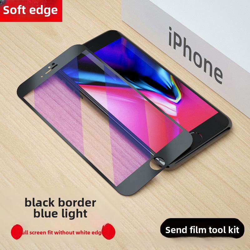 Ochranné tvrzené sklo pro iPhone 6s/7 Plus/8 Plus/SE 2/SE 3 - Pokrytí celého okraje (K dispozici v černé/bílé barvě)