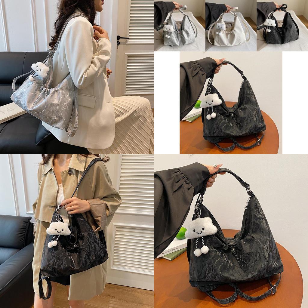 Stylish Large Capacity Tote Bag For Women In Fashionable Solid Colors Perfect For Everyday Use