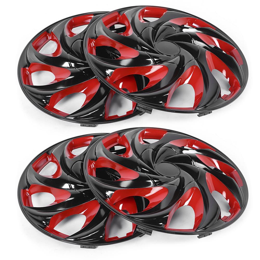 4 peças Calota de Roda 15 polegadas Encaixe Pressão Tampa Calota Acessórios Automotivos Serve para Pneu R15 e Aro de Aço