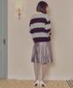 MELLY&ROSE Sunset Wide Stripe Polo Knit (310254)_Mint