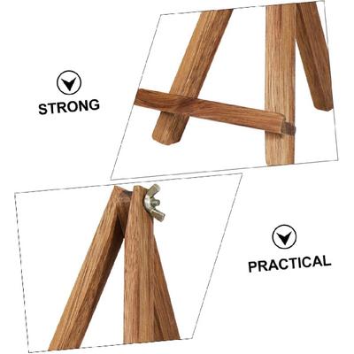 1 peça Suporte de Exibição Tripé de Madeira Mesa Tripé para Celular Suporte de Madeira para Celular Cavalete de Madeira para Mesa Cavalete de Exibição de Mesa Decoração de Madeira Rack para Colocar Celular