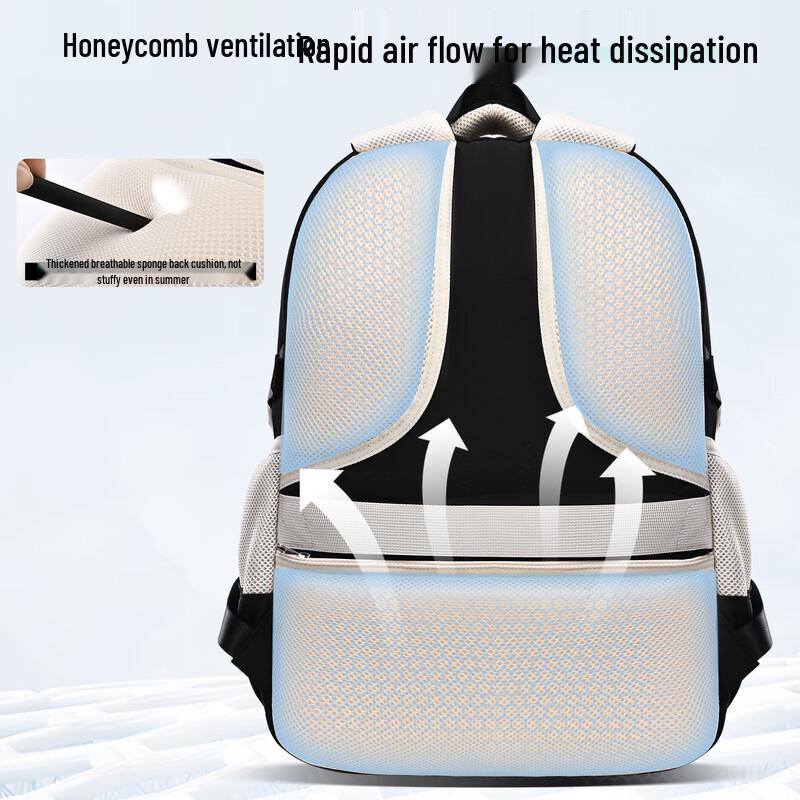 Zhiduobao Girls' Lightweight Decompression School Backpack