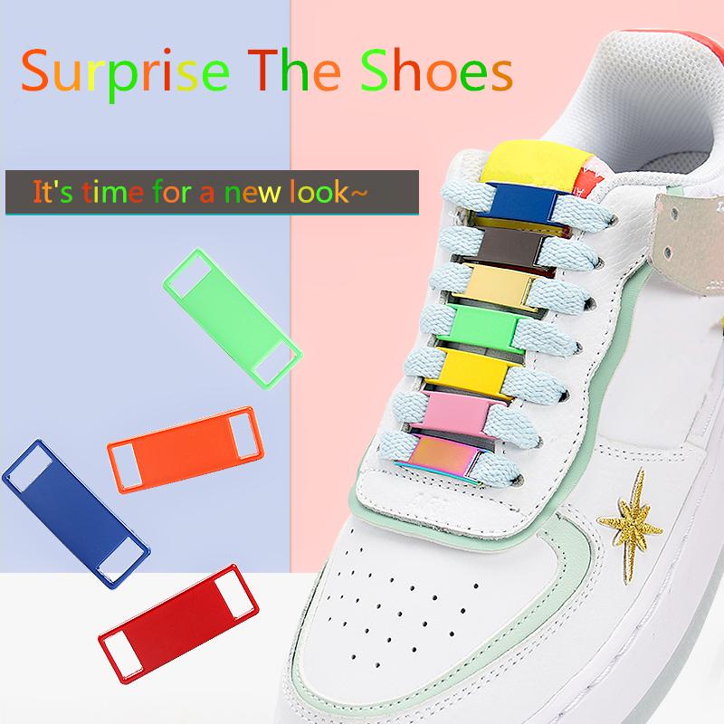 New 2pcs/pair Brand New AF1 Shoe Accessories Shoelaces Buckle Accessories Metal Lace Lock DIY Sneaker Kits Metal Lace Buckle