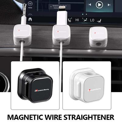 Magnetic Protector Cable Clip Organizer USB Charger Cable Holder Cable Management For Toyota GRsport Yaris Corolla Rav4 CHR