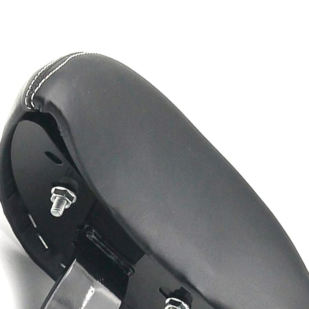 Bike Backrest Support PU Leather Electric Bicycle Rear Passenger Seat Backrest with Metal Support Soft Sponge Cushion