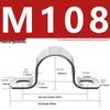 Galvanized U-Shaped Saddle Clamp for Pipes and Hoses