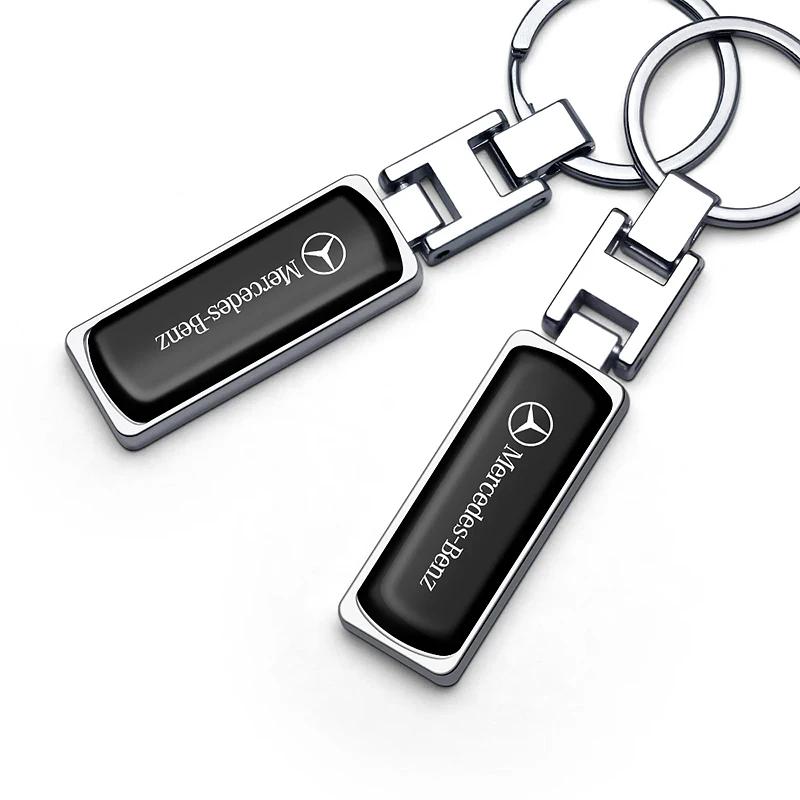 GLC GLB New Style Car Badge Keychain Creative Pendant Keyring For Mercedes Benz AMG W203 W206 W220 W205 W211 W212 W201 W210 W10