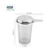 304 Stainless Steel Tea Strainer & Infuser with Silicone Lid - Tea Set Accessory.