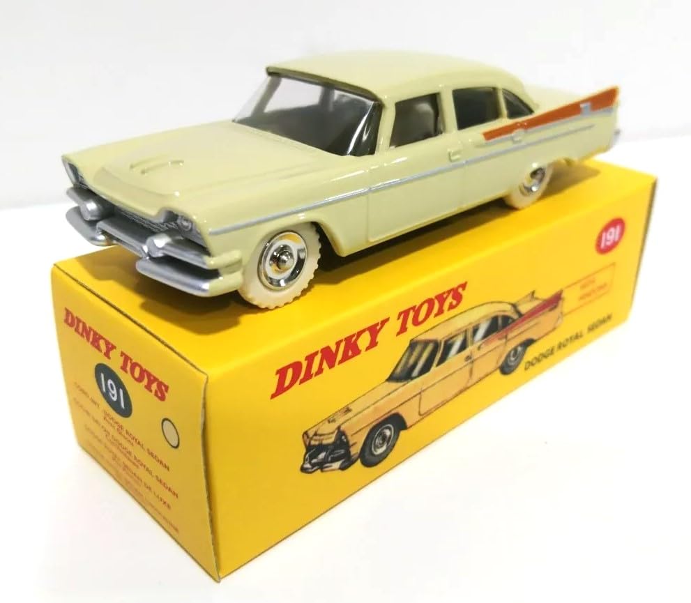

DINKY TOYS Dinky Dodge Royal Sedan 1957 Бежевый Royal Sedan Репродукция Миниатюрная машинка 1/43 [Б/у] бежевый