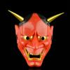Halloween Horror Mask Japanese Hannya Oni Mask Plastic Masquerade Performance Mask Decoration Pendant