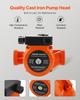 LPS32-8S/180 Cast Iron Circulator Pump, 3/8 HP, 220-240V 110 LPM Hot Water Recirculating Circulation Pump, Threaded Connection, 3-Speed Adjustment,