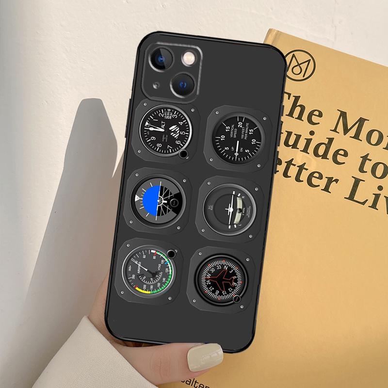 

Aviation Aeroplane Pilot Cockpit Phone Case For iPhone 17 16 15 14 13 12 11 Pro Max mini XR 16e 15 16 Plus 17 Air Full Cover iPhone 17Pro MAX