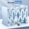 Retractable Bookend with Pen Holder - Foldable Desktop Bookshelf and Divider