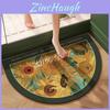 Rubber Door Mat With Absorbent Diatom Mud For Bathroom Entrance Home Use