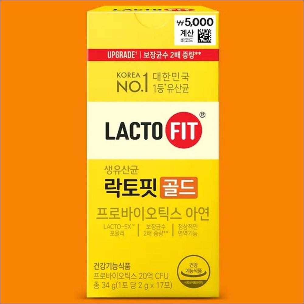 

Chong Kun Dang Health LACTO FIT GOLD 17~102 PCS 1 PACK (17pcs)