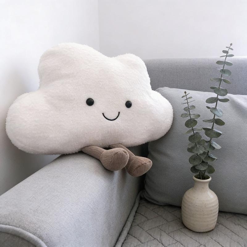 Soft Cloud Cushion Pillow, Comfortable Seat Pad & Decorative Throw Pillow