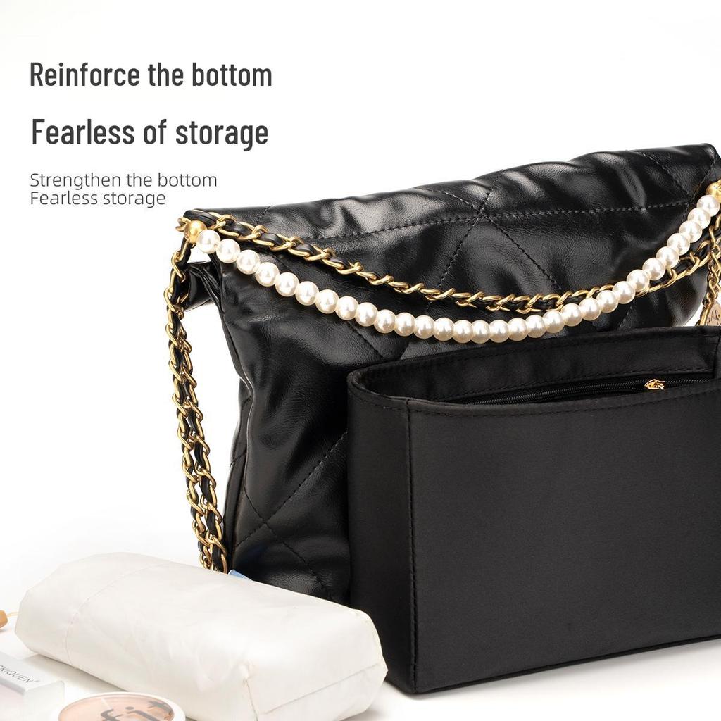 22-Bag Satin Storage & Cosmetic Bag with Fragrance - Inner Bag Support & Lining