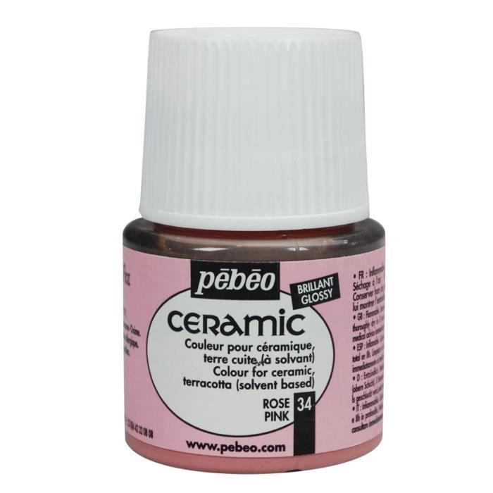 Paint - Pébéo - Ceramic - Pink - 45ml - Glossy