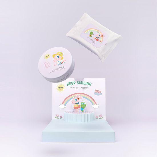 JUNG SAEM MOOL Kids Mild Sun Cushion 18g Promotion (+10 Cleansing Tissues)