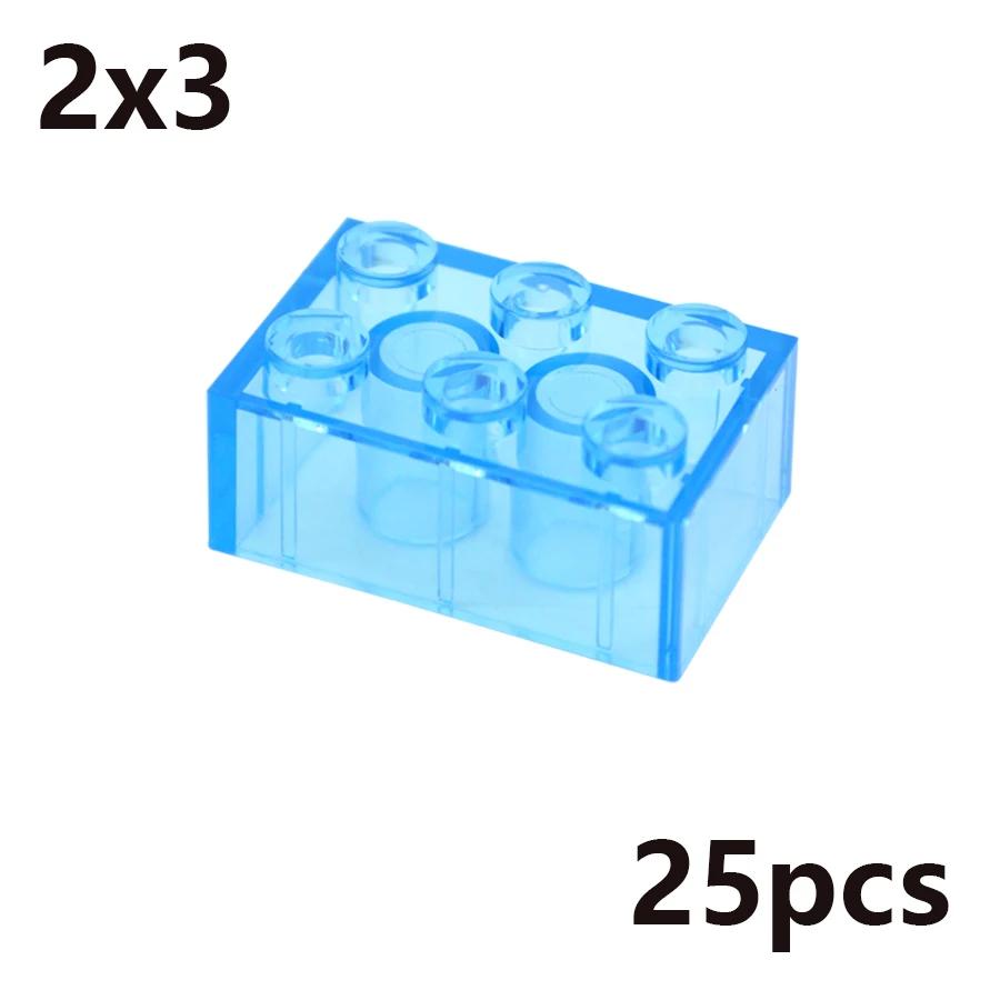 MOC Transparent Thick Building Blocks 1x1 1x2 2x2 2x4 Dots Clear Brick Figures Educational Creative Toy for Kid Compatible Brand