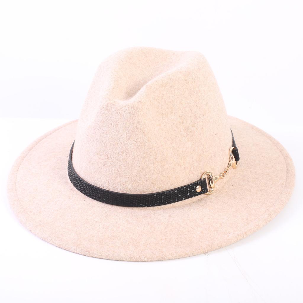 Popular European and American High-end Wool Top Hat, Men's and Women's Fashion Versatile Elegant Top Hat Jazz Hat