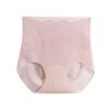 Women High Waist Ice Silk Ultra Thin Abdomen Shaping Hip Lifting Antibacterial Crotch Solid Briefs