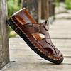 Genuine Leather Cowhide Slippers Men's New Outdoor Men's Beach Sandals Men's Trend