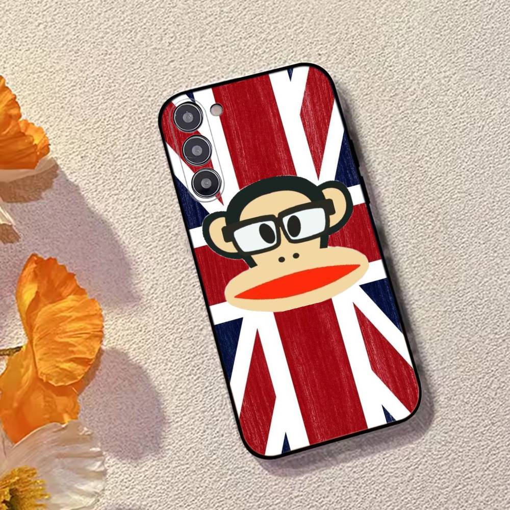 P-Paul F-Frank Fashion Phone Case For Samsung Galaxy A73,A72,A71,A70,A53,A52,A51,Soft Silicone Black Cover