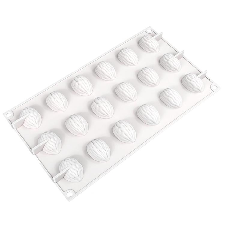 18 Slot Walnuts Silicones Mould Baking Accessories For Homemaking Dessert And Family Gathering Party Sweet Making Supply