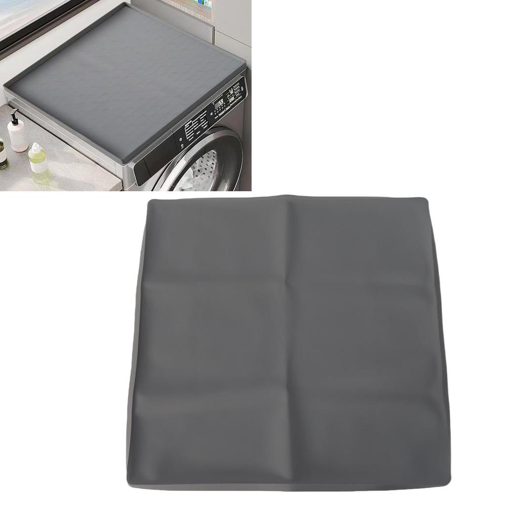 23.62 X 23.62in Washer and Dryer Top Cover Dust Proof Water Proof Counter Top Silicone Dust Pad for Laundry Room