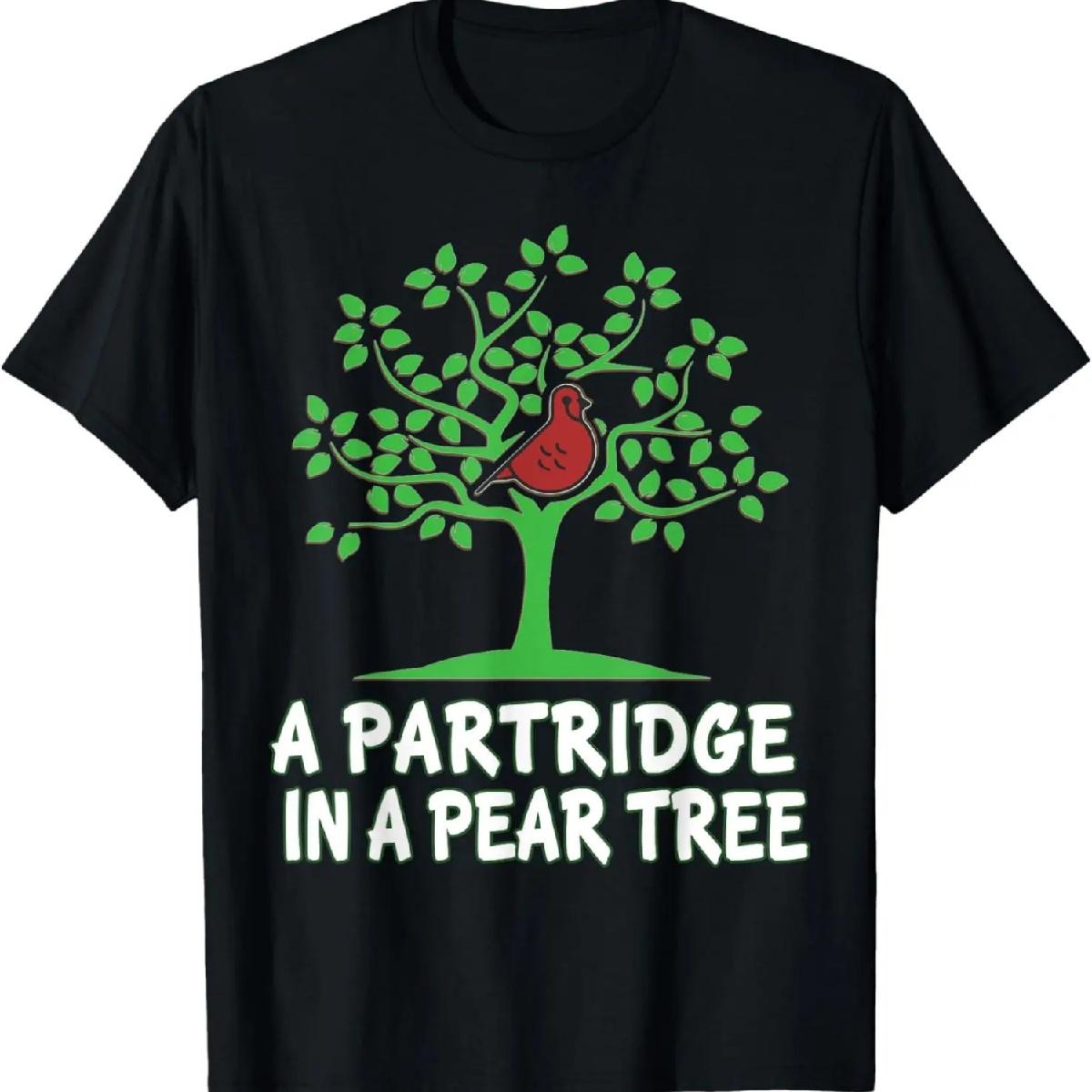A Partridge in Pear Tree Song 12 Days Christmas Group Gift T-Shirt XXXXXL разноцветный