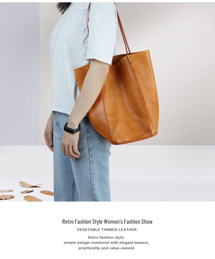 JOGUJOS Women's Genuine Leather Tote & Crossbody Bag - Large Capacity, Versatile, Casual Handbag