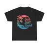 Sun Salt Sand Unisex T-Shirt S-5XL Beach Vibes Summer Vacation Retro Tee