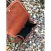 Small Leather Shoulder Bag for Travel, Brown Leather Bag, EDC, Dog Walking Bag, Bag for Meds, Leather Phone Bag, 8x6 Cool Leather Messenger