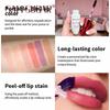 6pcs Peel Off Lip Stain Set, Waterproof Long Lasting Lip Tint, Natural Matte Liquid Lipstick Peelable Lip Gloss, Non-Stick Cup Makeup