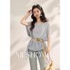 Women's Relaxed Fit Chiffon Batwing Cape Blouse