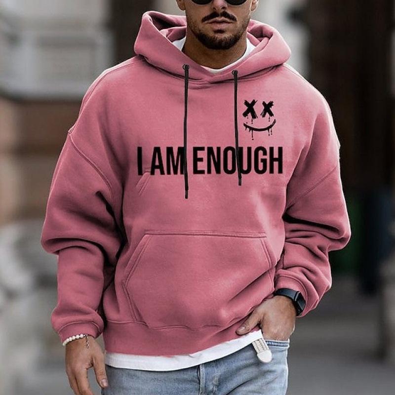 Fashion Printed Hooded Sweater Digital Printed Hoodie Simple Style